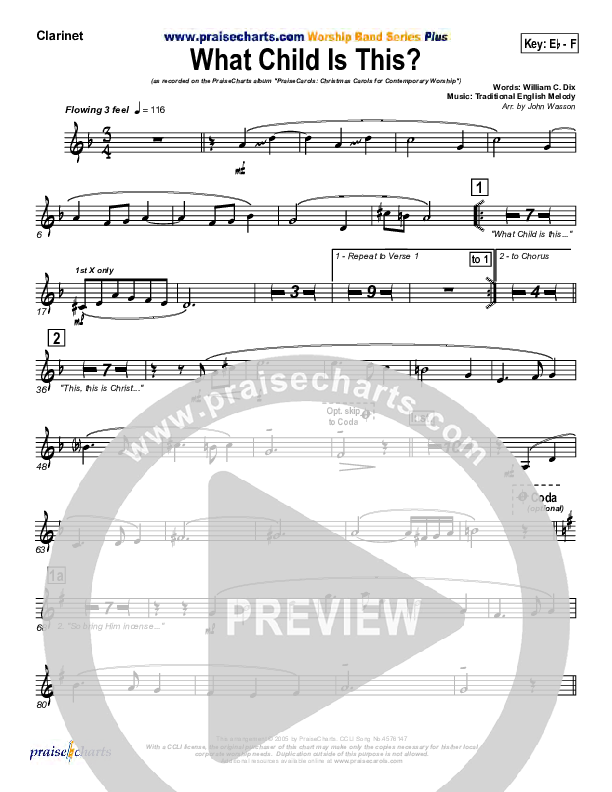What Child Is This Wind Pack (PraiseCharts Band / Arr. John Wasson)