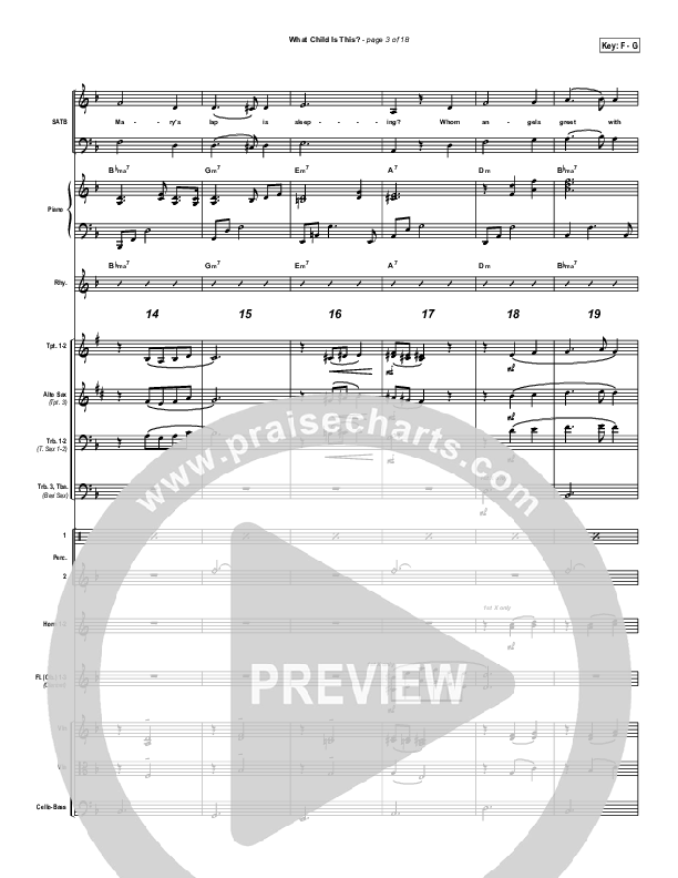 What Child Is This Conductor's Score (PraiseCharts Band / Arr. John Wasson)