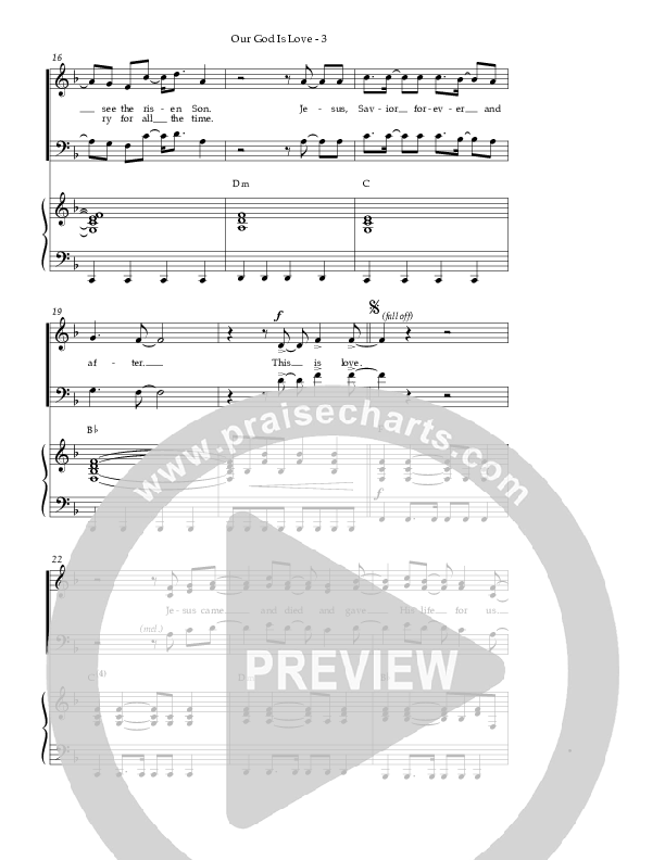 Our God Is Love (Choral Anthem SATB) Piano/Vocal (Hillsong Worship / Arr. Richard Kingsmore)