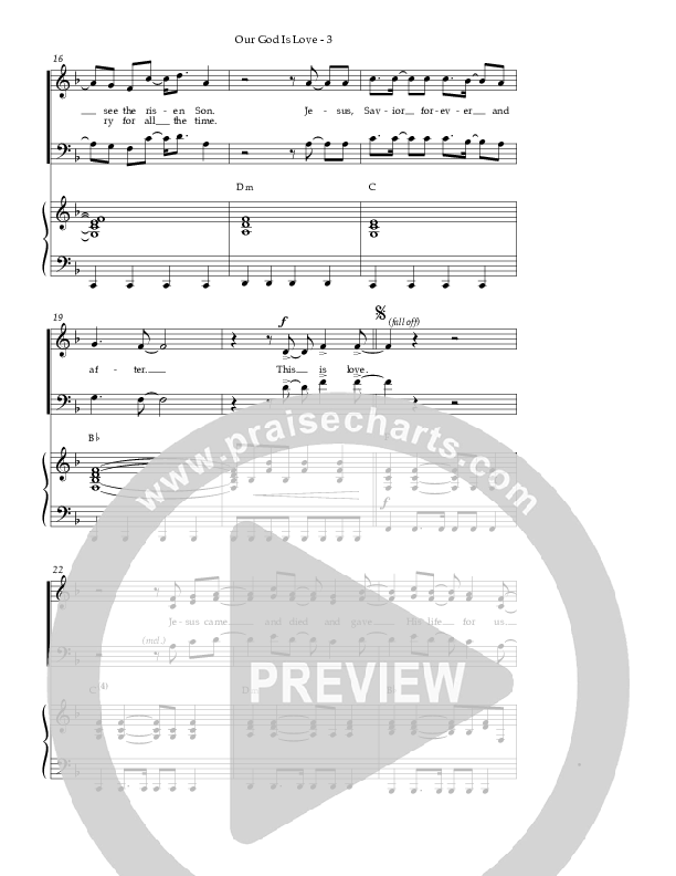 Our God Is Love (Choral Anthem SATB) Piano/Choir (SATB) (Hillsong Worship / Arr. Richard Kingsmore)