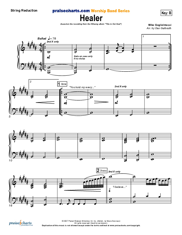 Healer (Choral Anthem SATB) Synth Strings (Hillsong Worship / NextGen Worship / Arr. Richard Kingsmore)