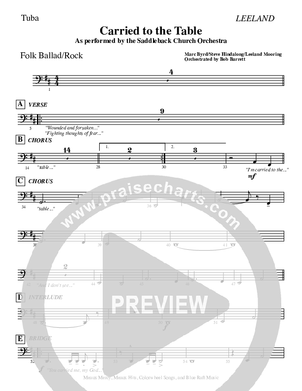 Carried To The Table Tuba (Leeland)