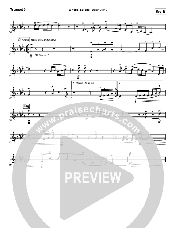 Where I Belong Trumpet 3 (Building 429)