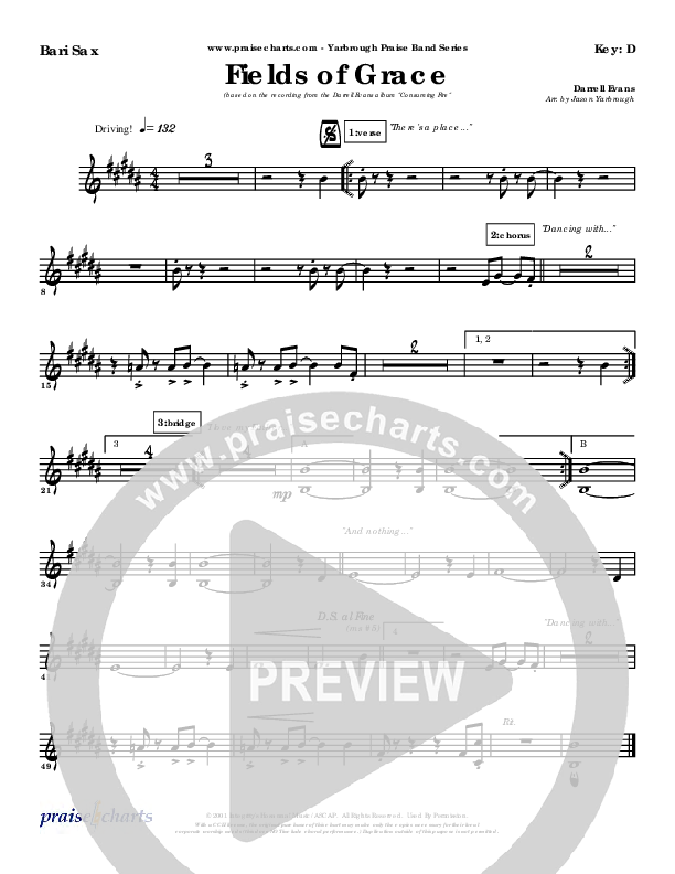 Fields Of Grace Bari Sax (Darrell Evans)