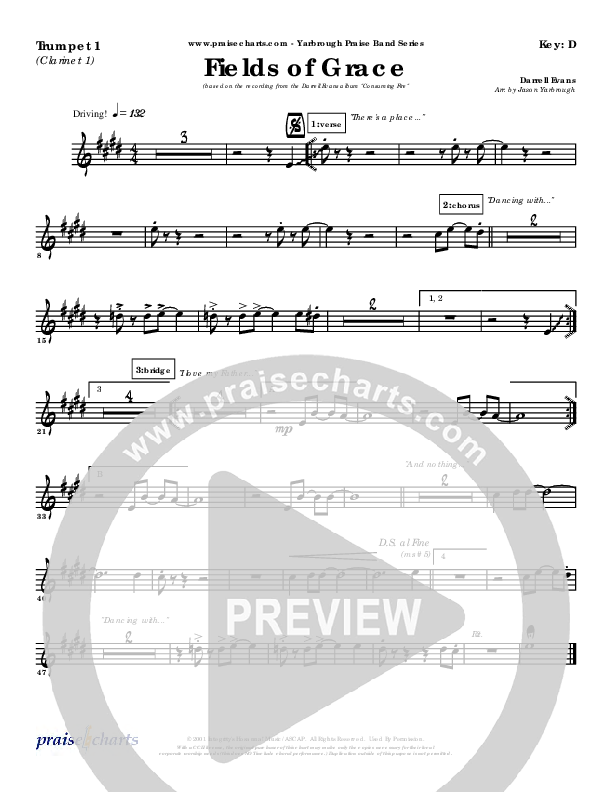 Fields Of Grace Trumpet 1 (Darrell Evans)