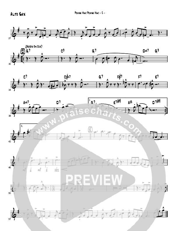 Praise Him Praise Him (Instrumental) Alto Sax (Brad Henderson)