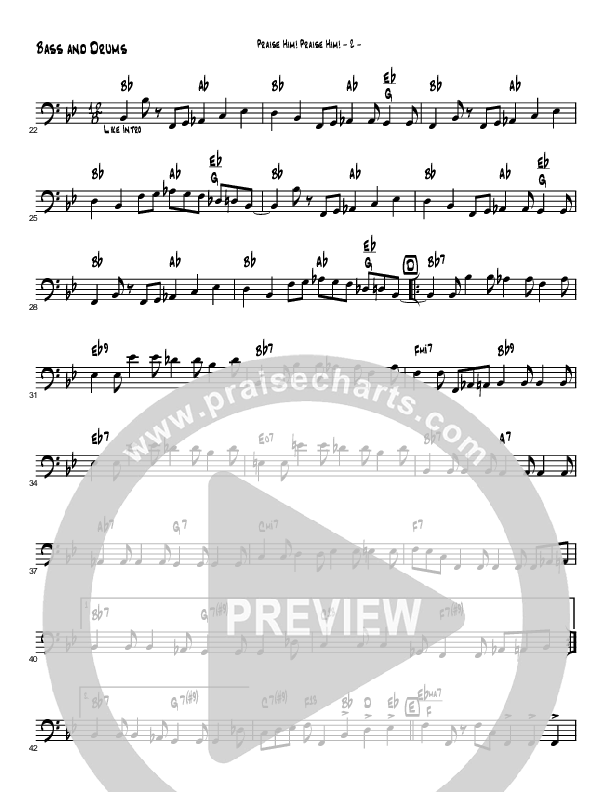 Praise Him Praise Him (Instrumental) Bass Guitar (Brad Henderson)