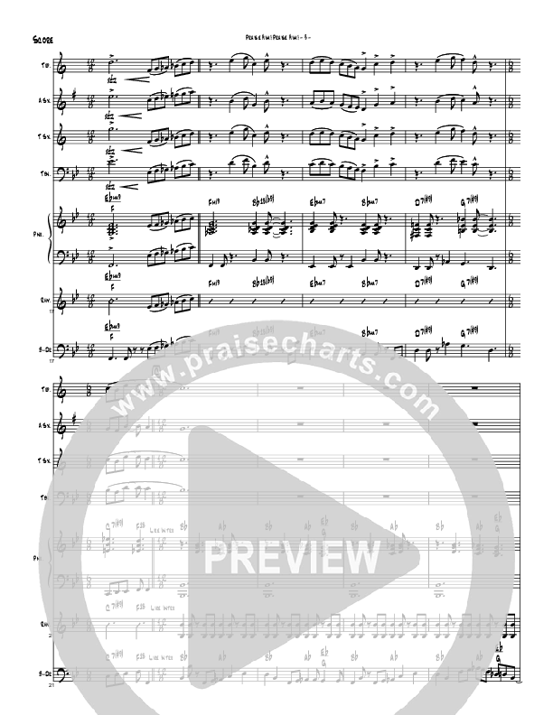 Praise Him Praise Him (Instrumental) Conductor's Score (Brad Henderson)
