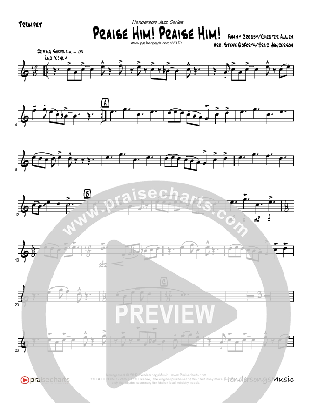 Praise Him Praise Him (Instrumental) Trumpet (Brad Henderson)