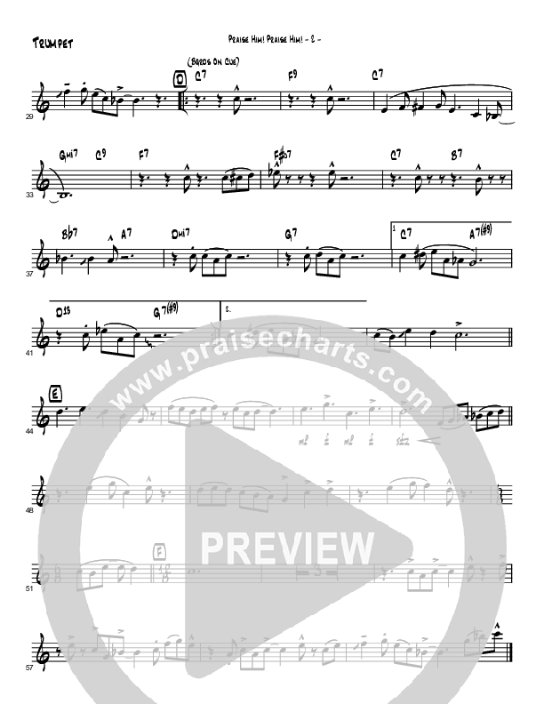 Praise Him Praise Him (Instrumental) Trumpet (Brad Henderson)