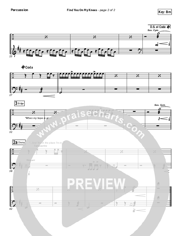 Find You On My Knees Percussion (Kari Jobe)