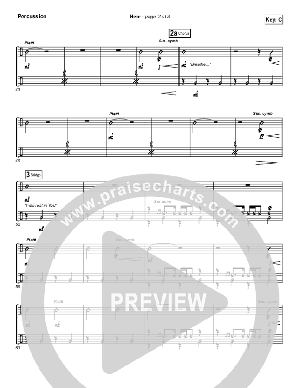 Here Percussion (Kari Jobe)