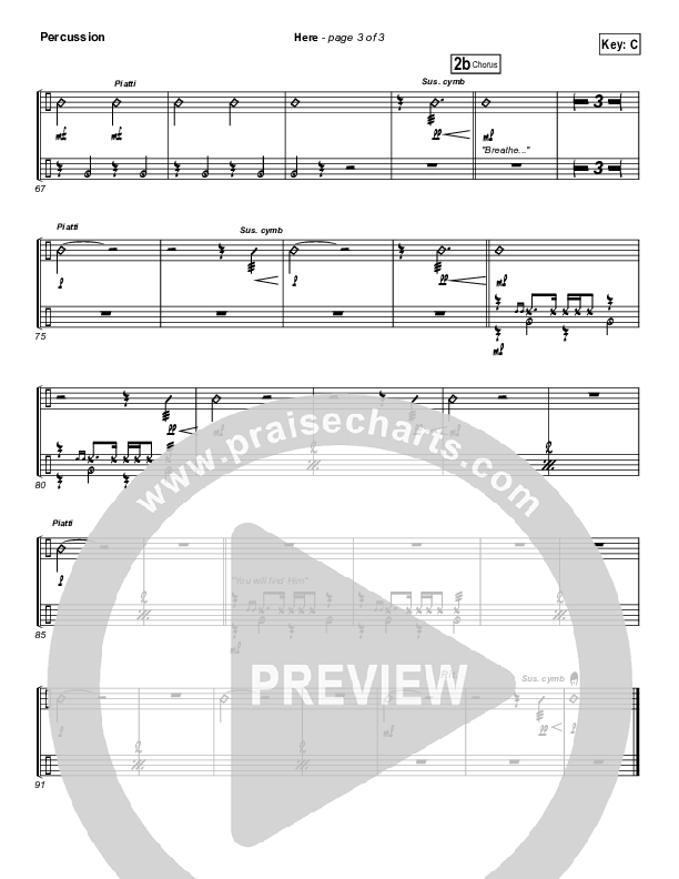 Here Percussion (Kari Jobe)