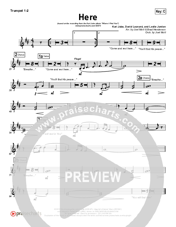 Here Brass Pack (Kari Jobe)