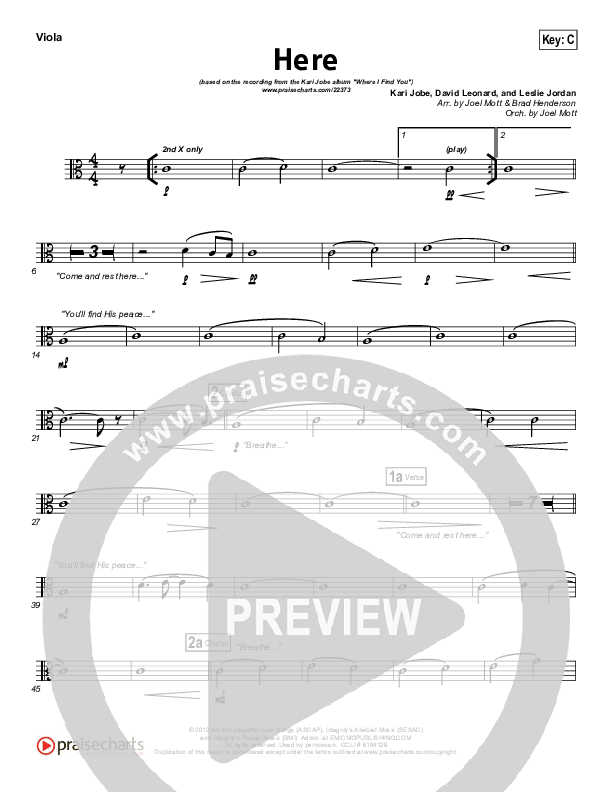 Here Viola (Kari Jobe)