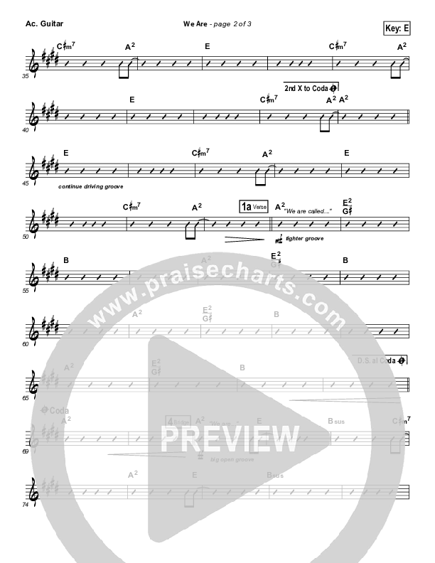 We Are Acoustic Guitar (Kari Jobe)