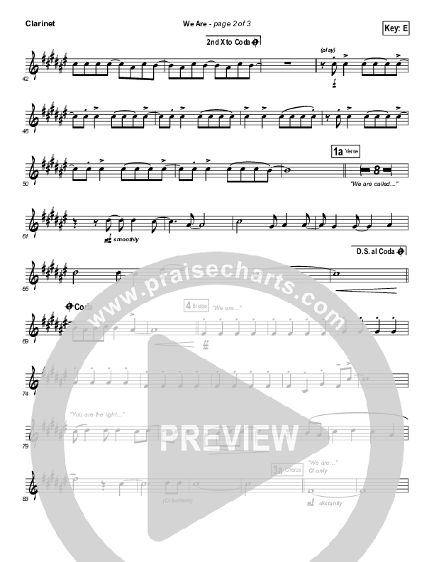 We Are Clarinet (Kari Jobe)