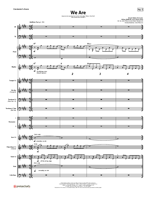 We Are Conductor's Score (Kari Jobe)