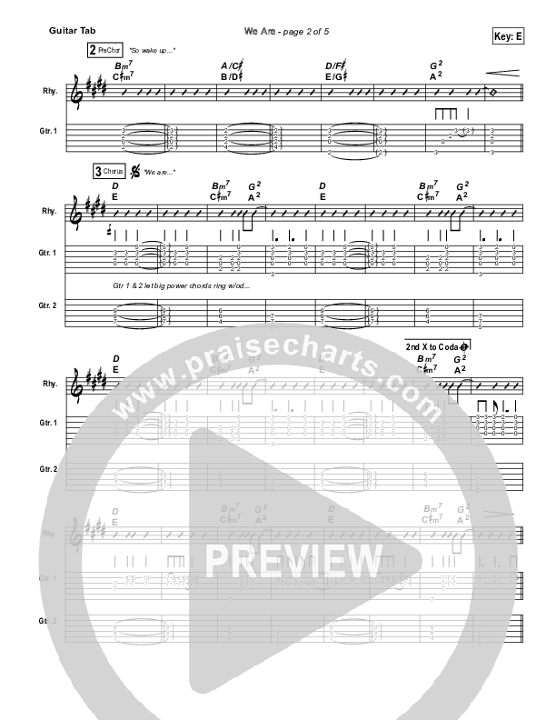 We Are Guitar Tab (Kari Jobe)