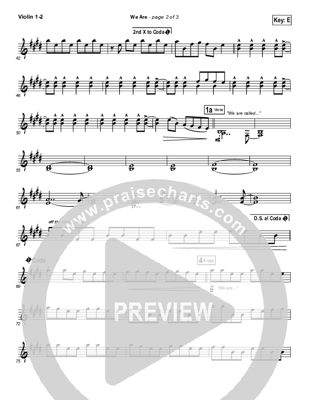 We Are Violin 1/2 (Kari Jobe)