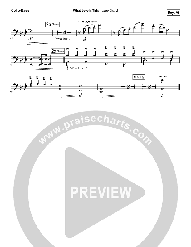 What Love Is This Cello/Bass (Kari Jobe)