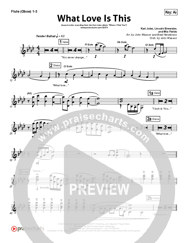 What Love Is This Flute/Oboe 1/2/3 (Kari Jobe)