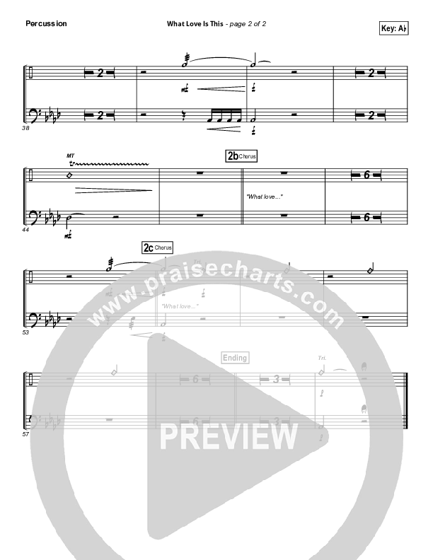 What Love Is This Percussion (Kari Jobe)