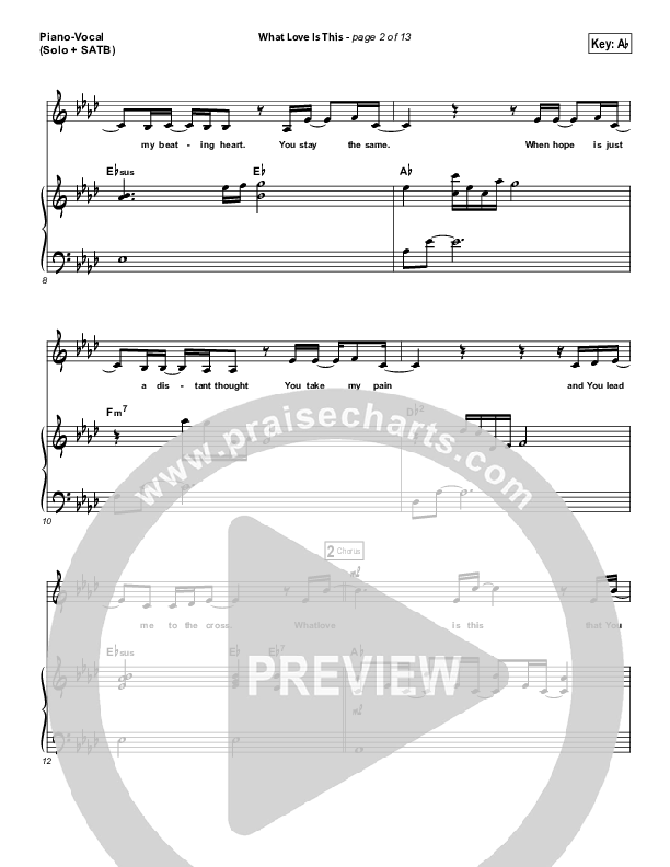 What Love Is This Piano/Vocal Pack (Kari Jobe)