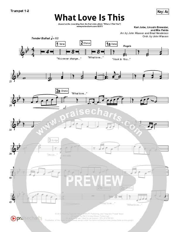 What Love Is This Brass Pack (Kari Jobe)