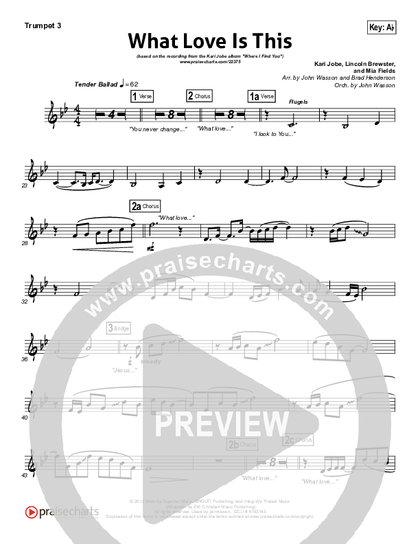 What Love Is This Trumpet 3 (Kari Jobe)