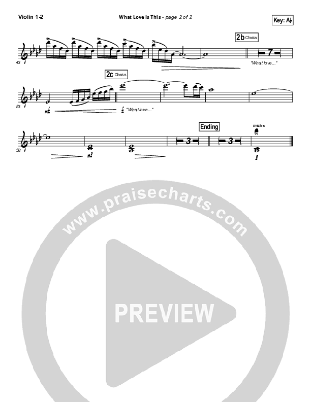 What Love Is This Violin 1/2 (Kari Jobe)