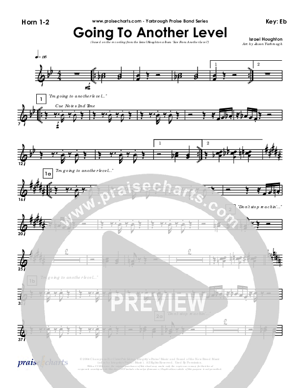 Going To Another Level French Horn 1/2 (Israel Houghton)