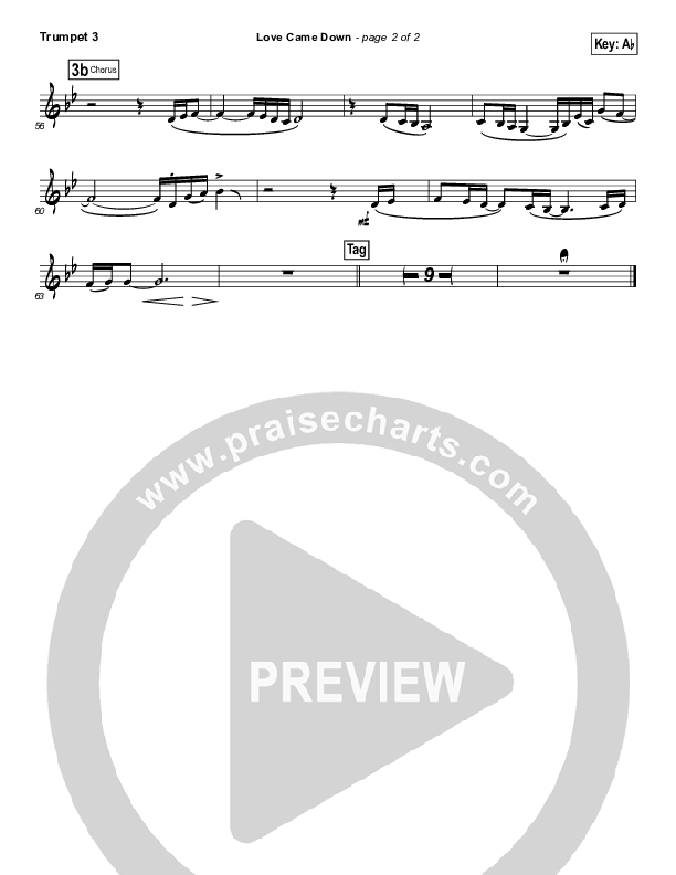 Love Came Down Trumpet 3 (Kari Jobe)