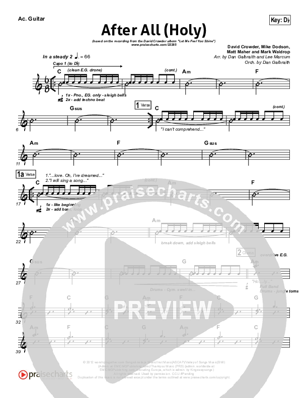 After All (Holy) Acoustic Guitar (David Crowder)