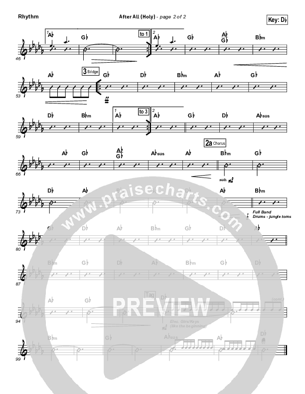 After All (Holy) Rhythm Chart (David Crowder)