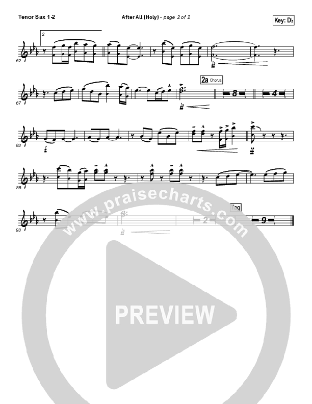 After All (Holy) Tenor Sax 1/2 (David Crowder)