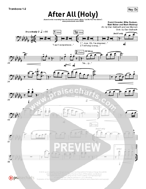 After All (Holy) Trombone 1/2 (David Crowder)