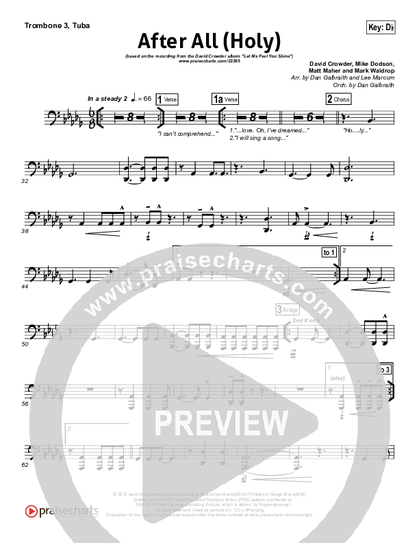 After All (Holy) Trombone 3/Tuba (David Crowder)