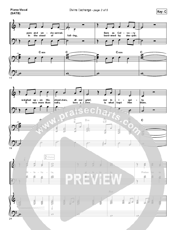 Divine Exchange Lead & Piano (Don Moen)