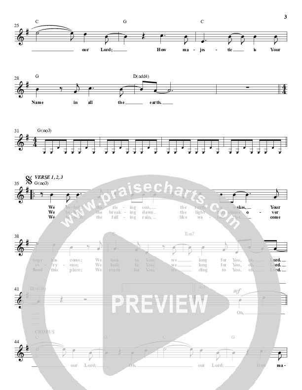 Oh Our Lord Lead Sheet (All Sons & Daughters)