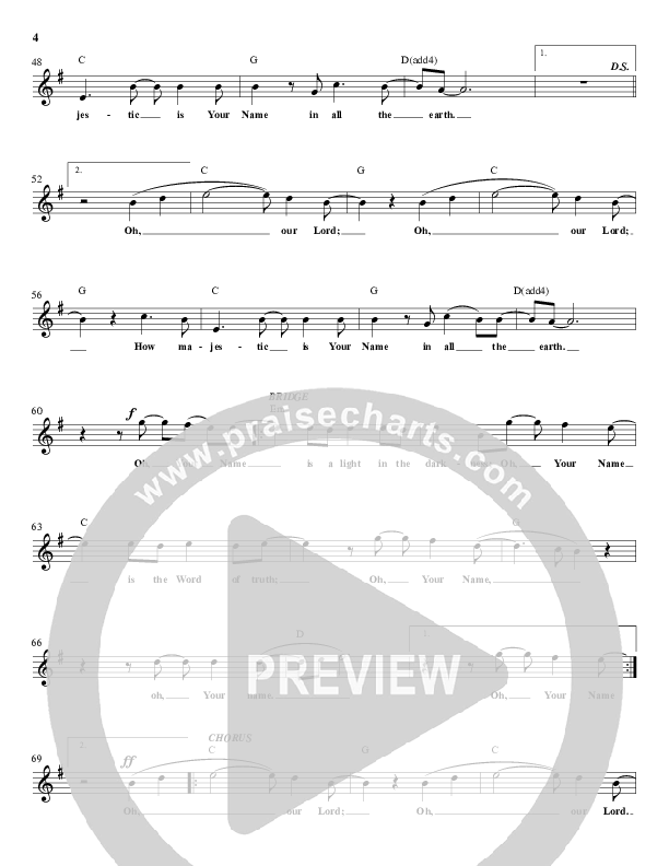 Oh Our Lord Lead Sheet (All Sons & Daughters)