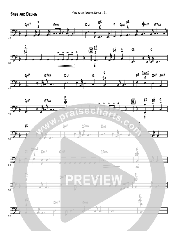 This Is My Father's World (Instrumental) Bass Guitar (Brad Henderson)