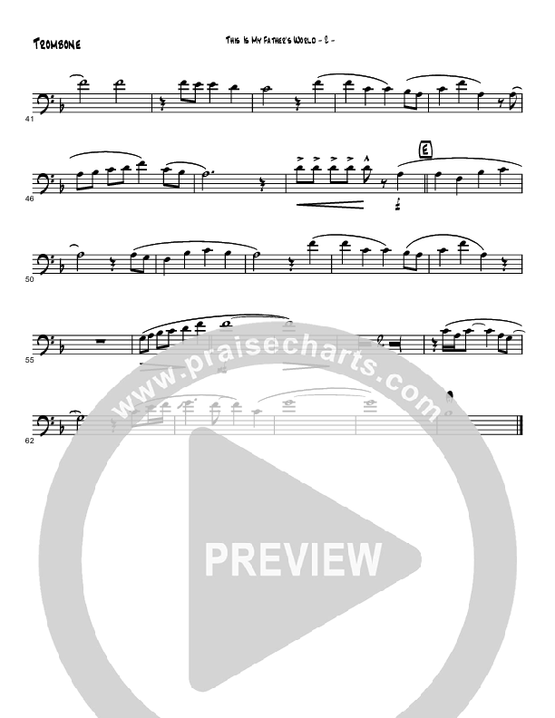 This Is My Father's World (Instrumental) Trombone (Brad Henderson)