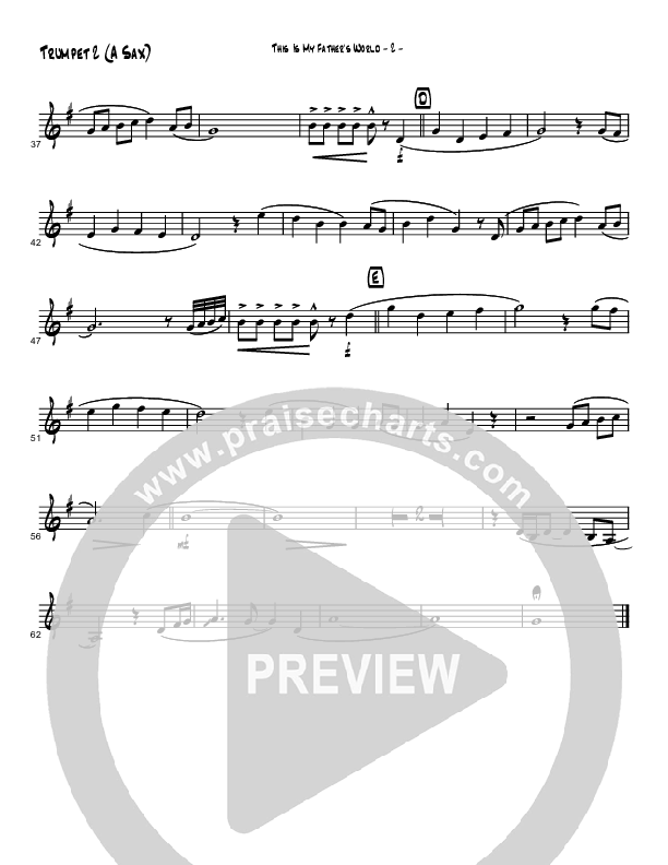 This Is My Father's World (Instrumental) Trumpet 2 (Brad Henderson)