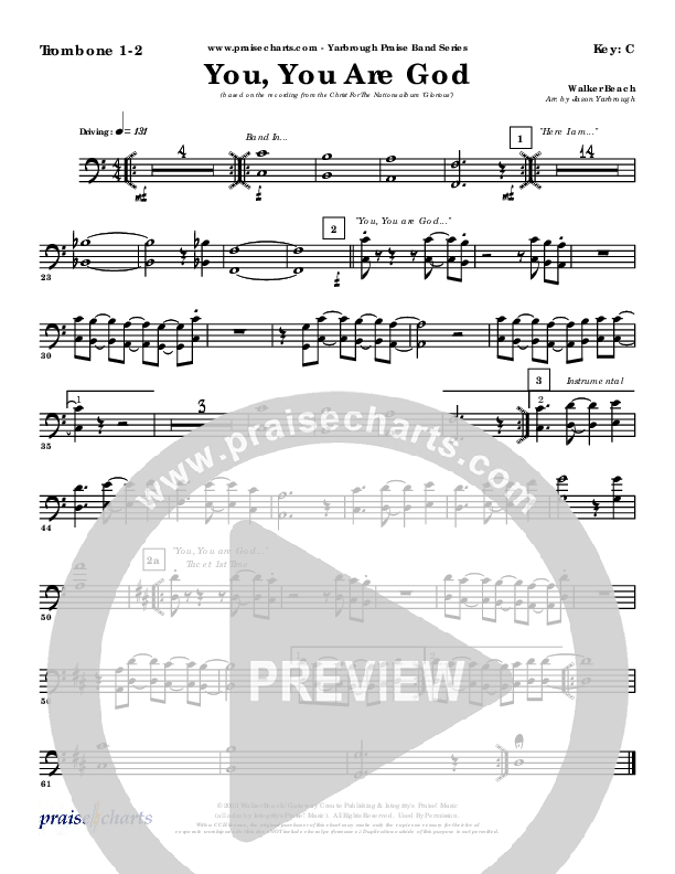 You You Are God Trombone 1/2 (Walker Beach)