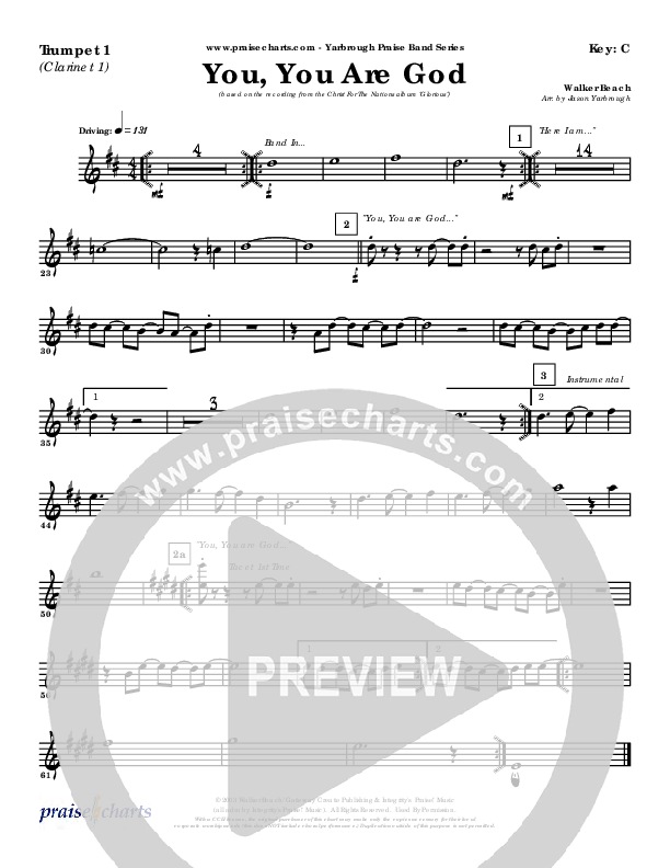 You You Are God Trumpet 1 (Walker Beach)