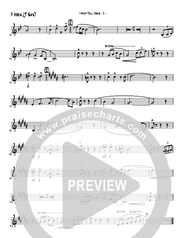 I Must Tell Jesus (Instrumental) French Horn (Brad Henderson)