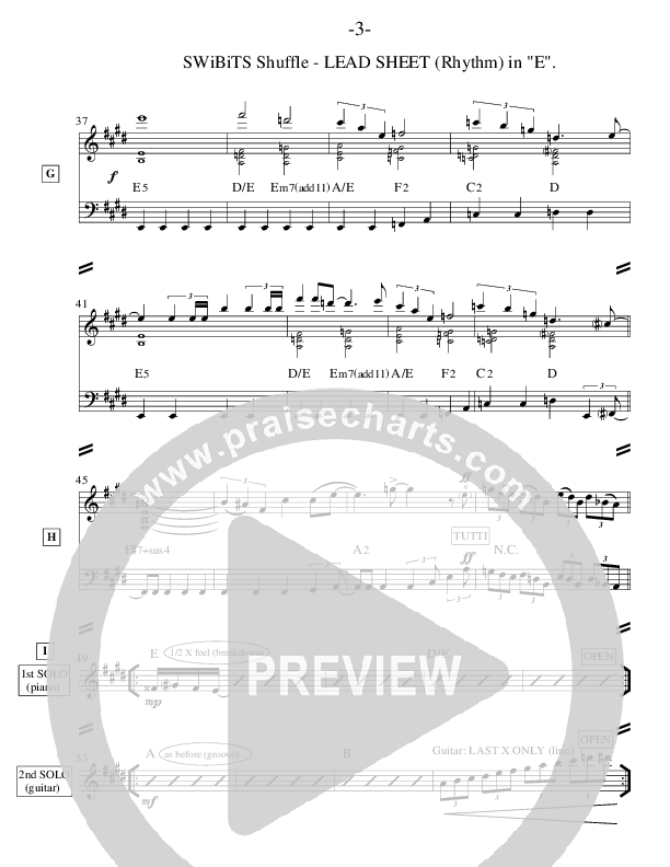 SWiBiTS Shuffle Lead Sheet (Ric Flauding)