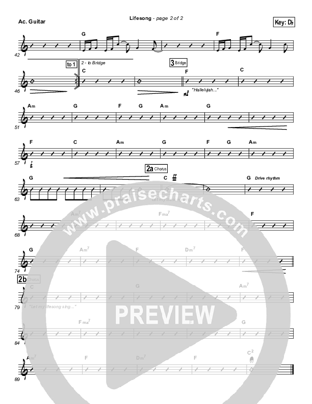 Lifesong Acoustic Guitar (Casting Crowns)