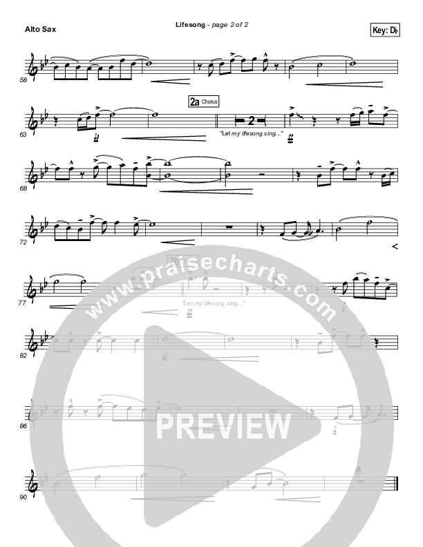 Lifesong Alto Sax (Casting Crowns)